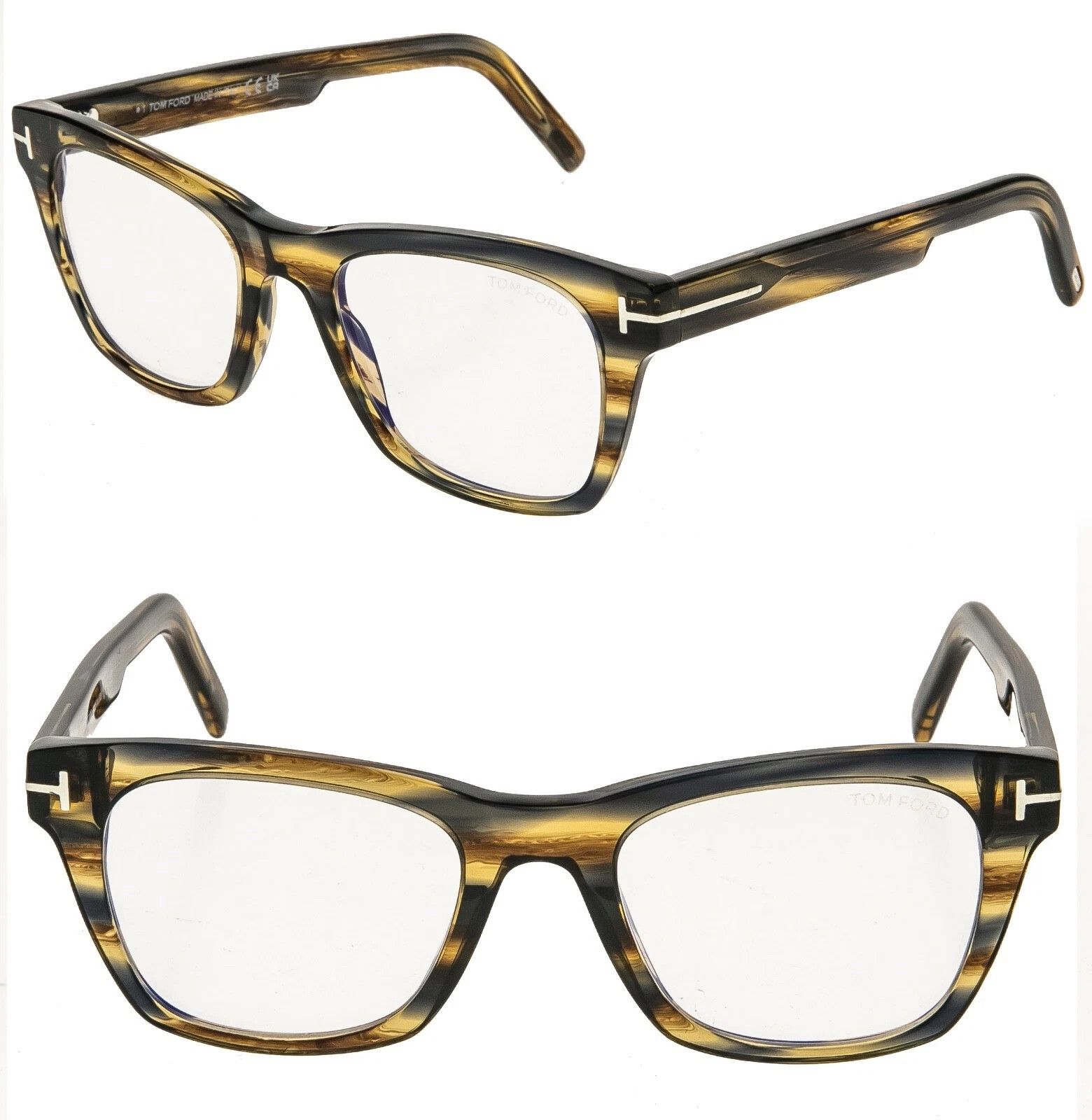 Tom Ford TOM FORD TF5886B 045 Brown Horn Optical Eyeglass 5886 FT5886 Size ONE SIZE - 1 Thumbnail