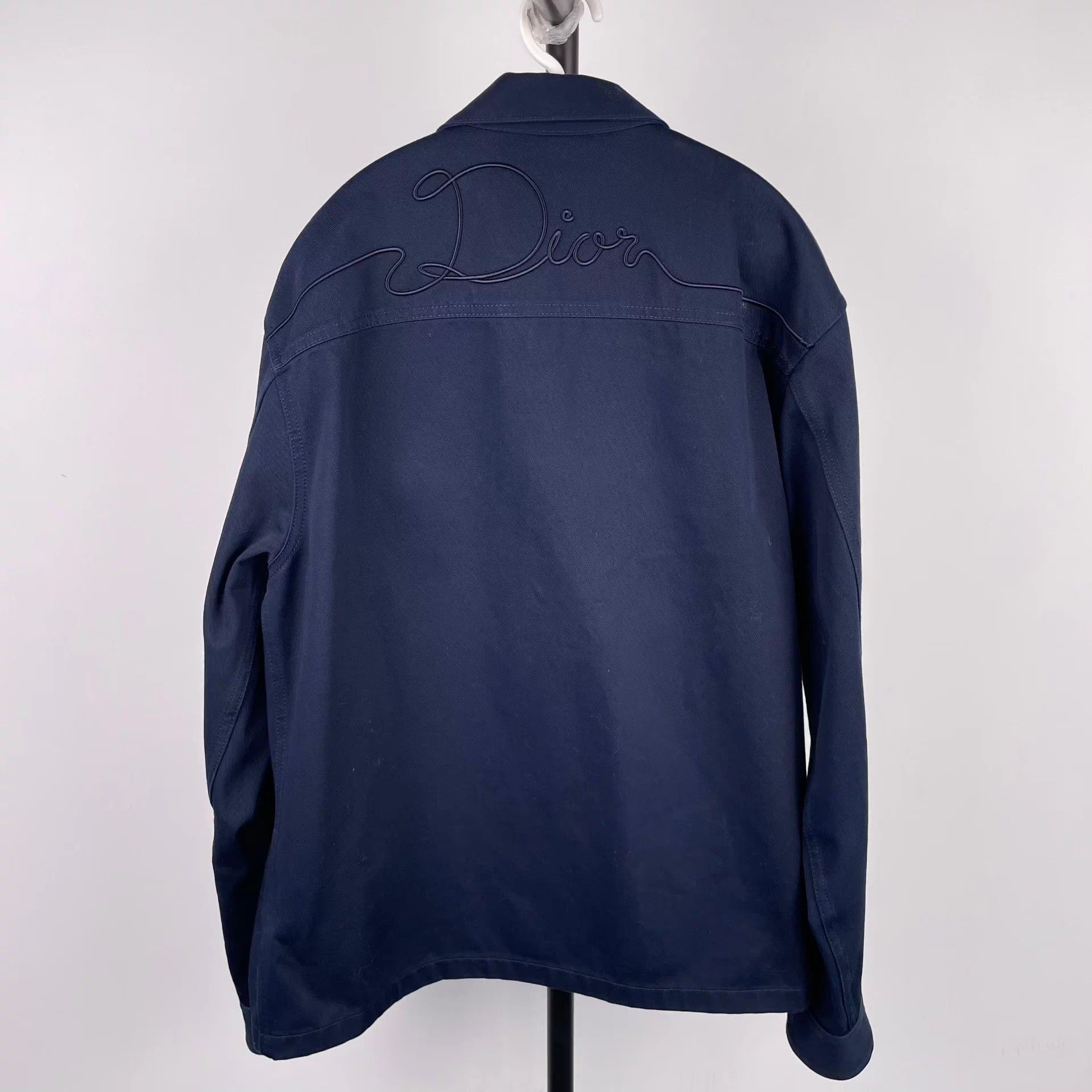 Dior Dior Navy Blue Denim Jacket Size 52 2026 New Size US L / EU 52-54 / 3 - 2 Thumbnail