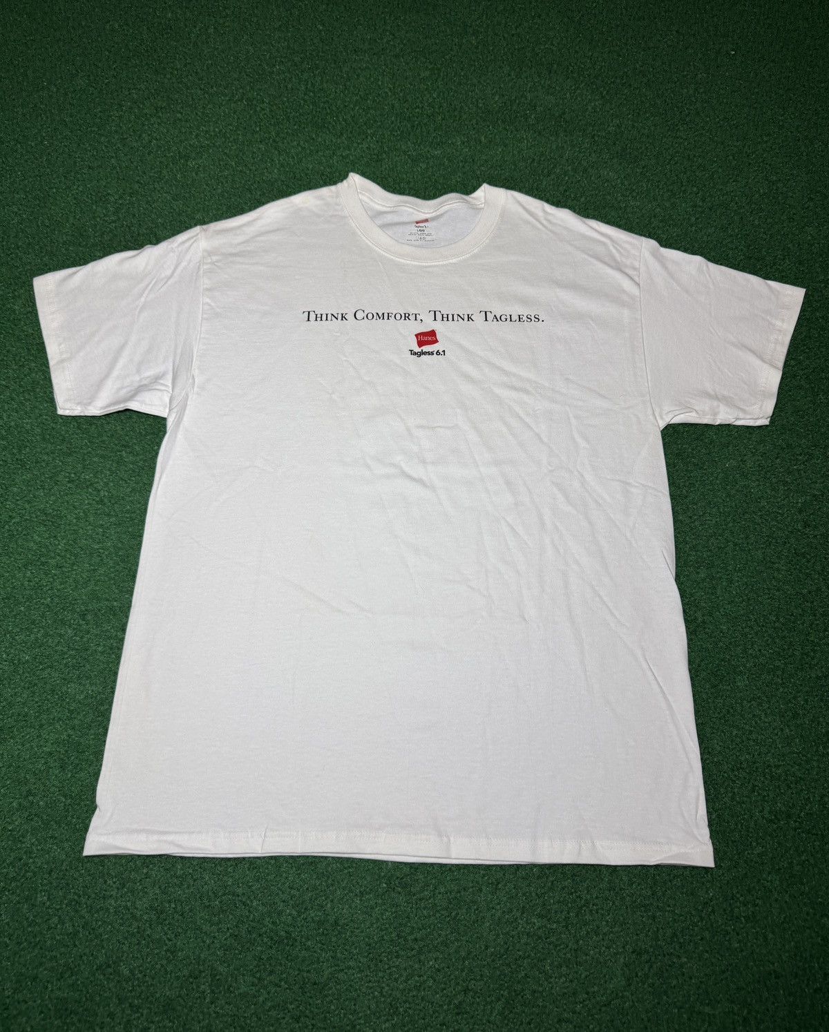 Hanes Hanes Tagless Vintage Shirt Promo Y2K Never Worn L T Shirt Size US L / EU 52-54 / 3 - 1 Thumbnail