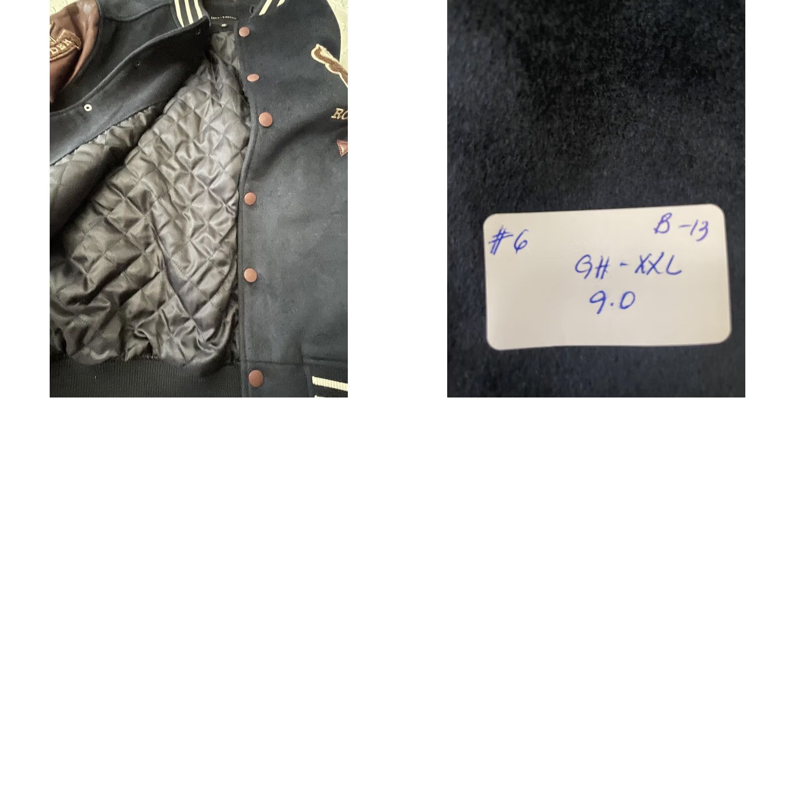Lucky Brand {'classification': 'Product Title', 'Lucky Brand Jacket Mens 2XL Blue Wool Leather Varsity Coors Rodeo Club Beer'} Size US XXL / EU 58 / 5 - 11 Thumbnail