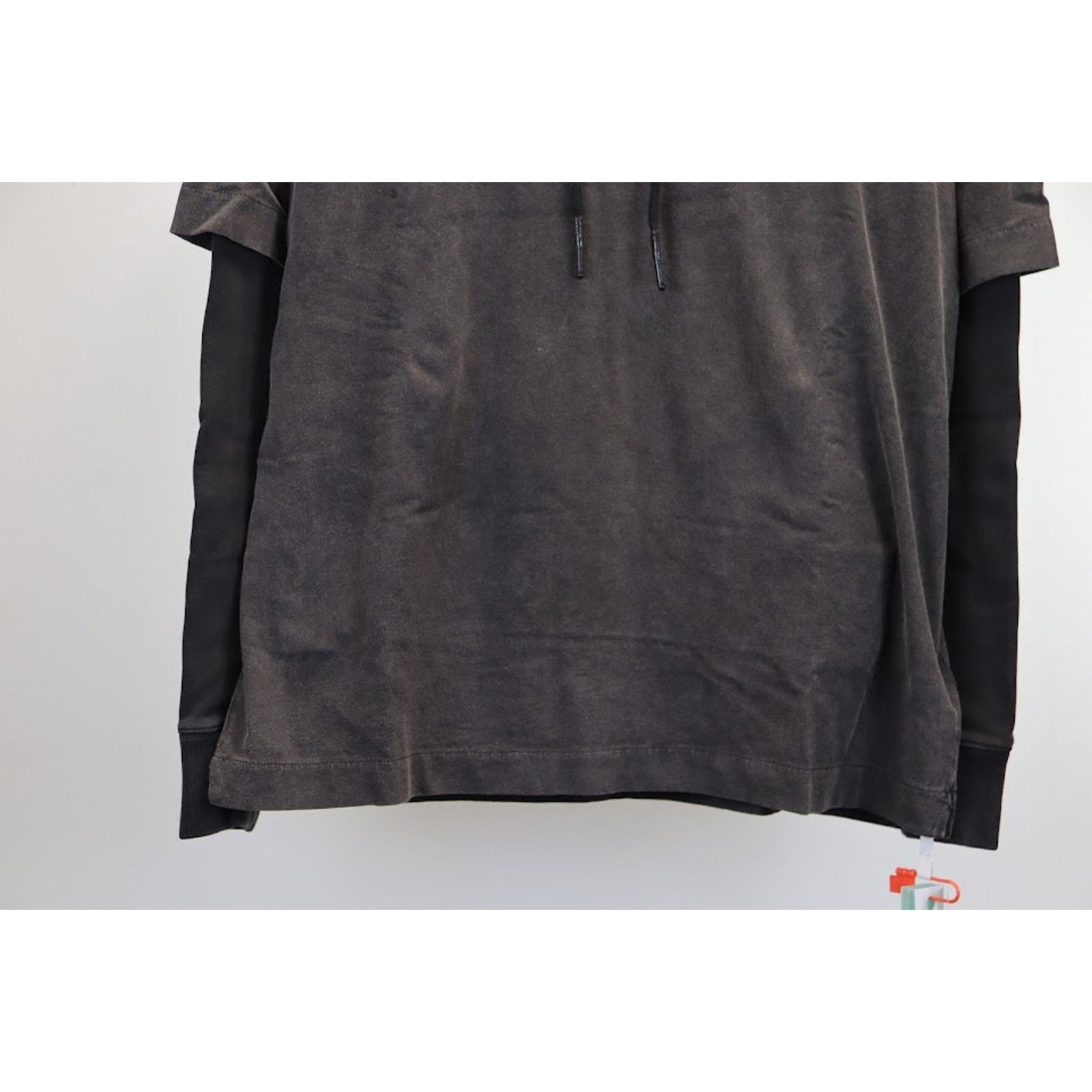 Off-White o1rshd1 GM Vintage Double Long Sleeve Hoodie in Black/Grey Size US L / EU 52-54 / 3 - 3 Thumbnail