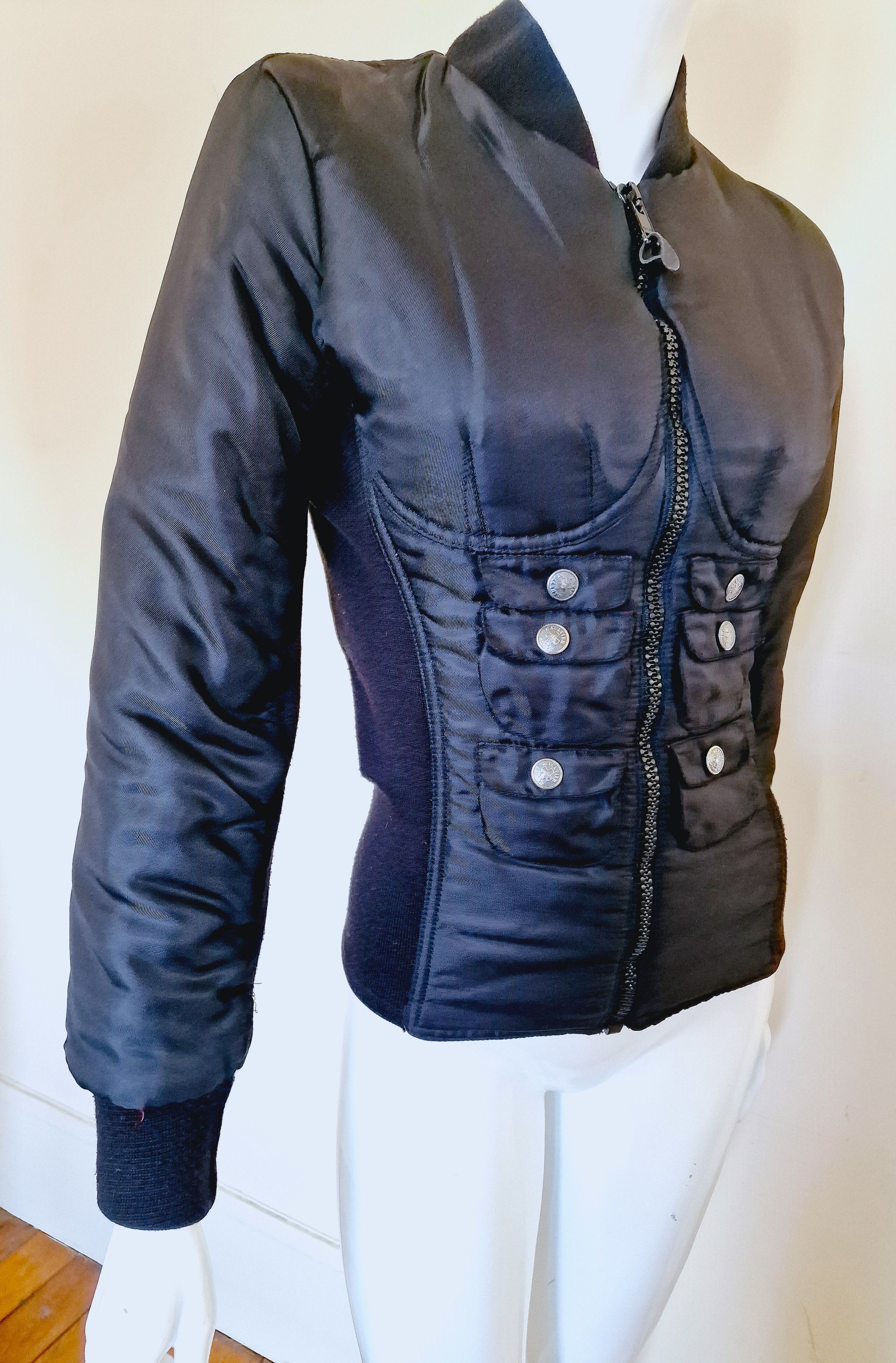 Jean Paul Gaultier Jean Paul Gaultier 6-pack Muscle Torso Puffer Bomber Jacket Size S / US 4 / IT 40 - 5 Thumbnail