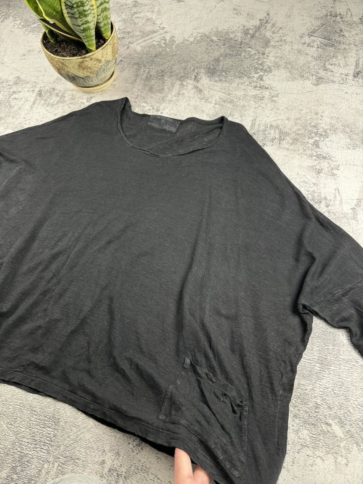 Japanese Brand Grizas Asymmetric Washed Oversized Elephant Dress Tunic Top Size M / US 6-8 / IT 42-44 - 15 Thumbnail