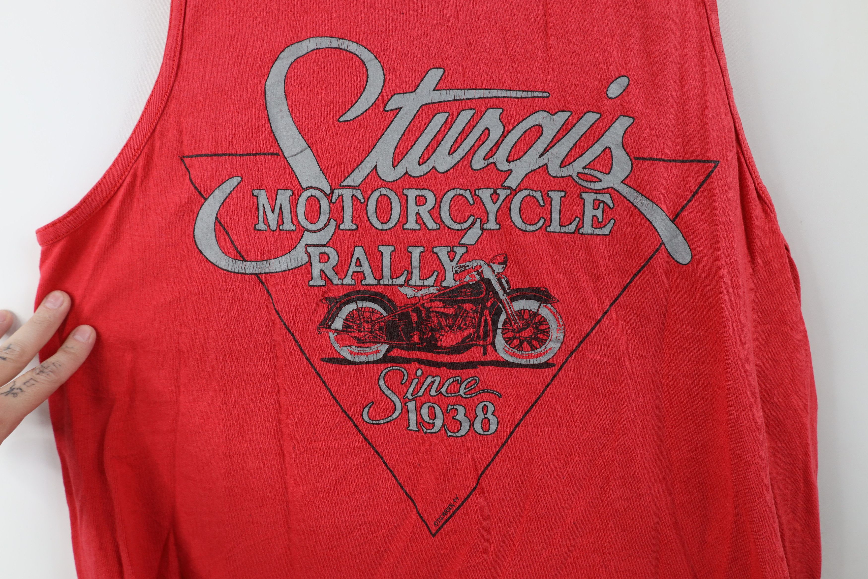 Vintage Vintage 90s Saloon Sturgis Motorcycle Tank Top T-Shirt USA Size US M / EU 48-50 / 2 - 12 Thumbnail