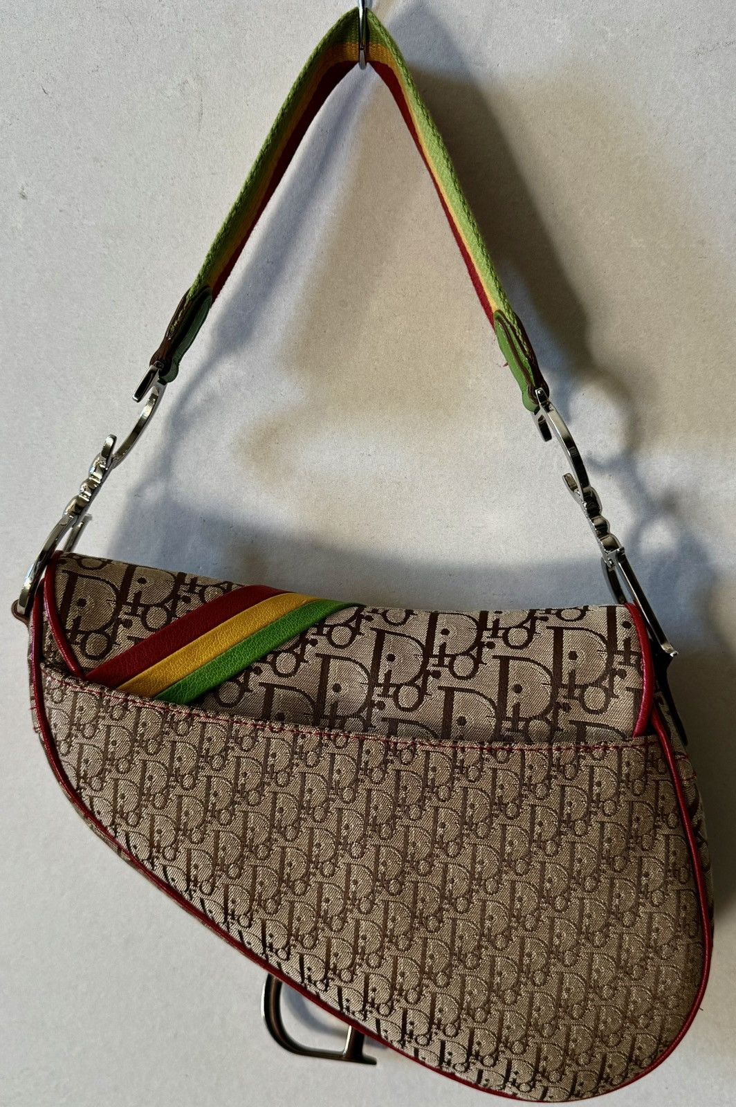 Dior Rare Dior - John Galliano - 2004 - Rasta Saddle Bag Size ONE SIZE - 6 Thumbnail
