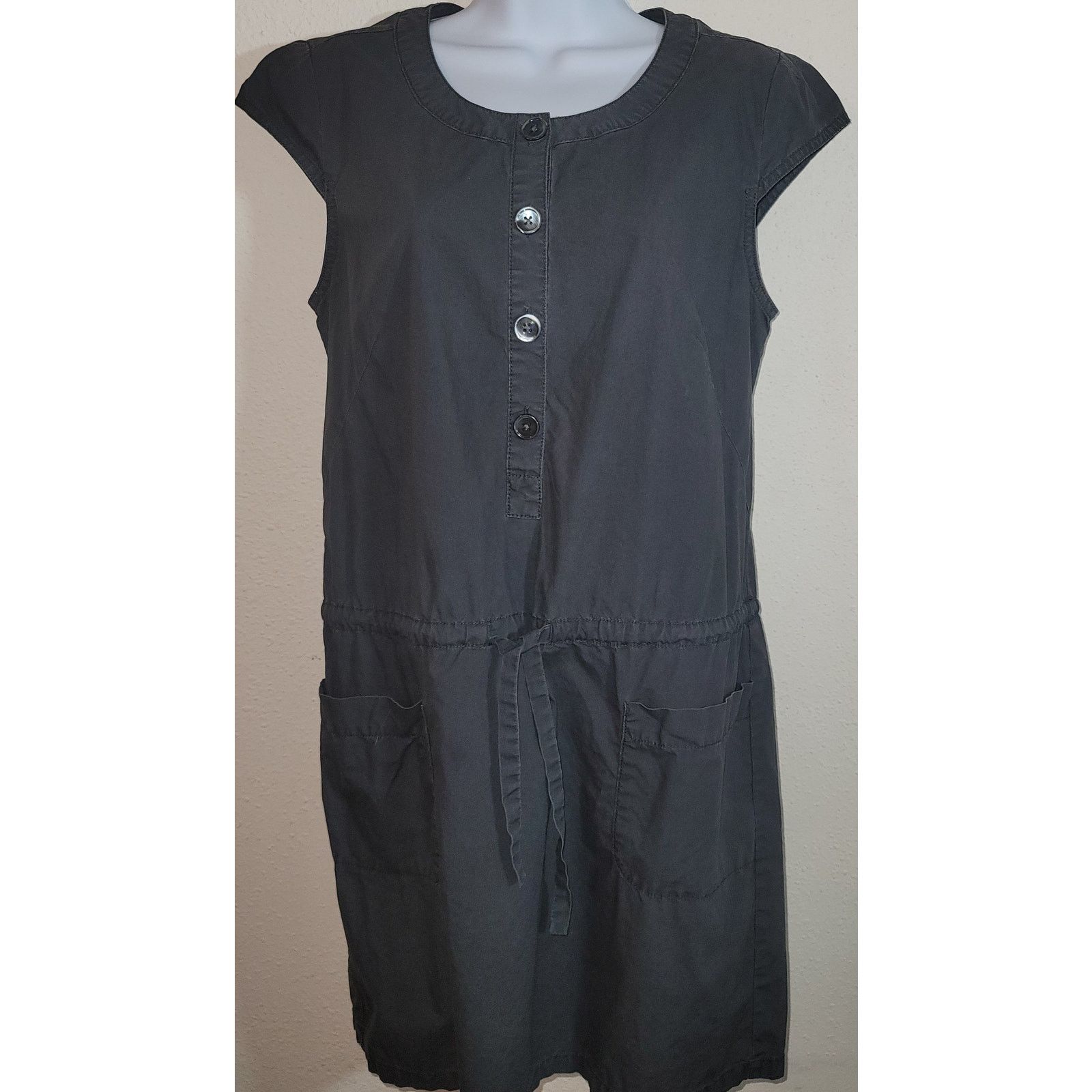 Other J. Crew Charcoal Mini A-Line Dress Small Front Pockets Size S / US 4 / IT 40 - 1 Thumbnail