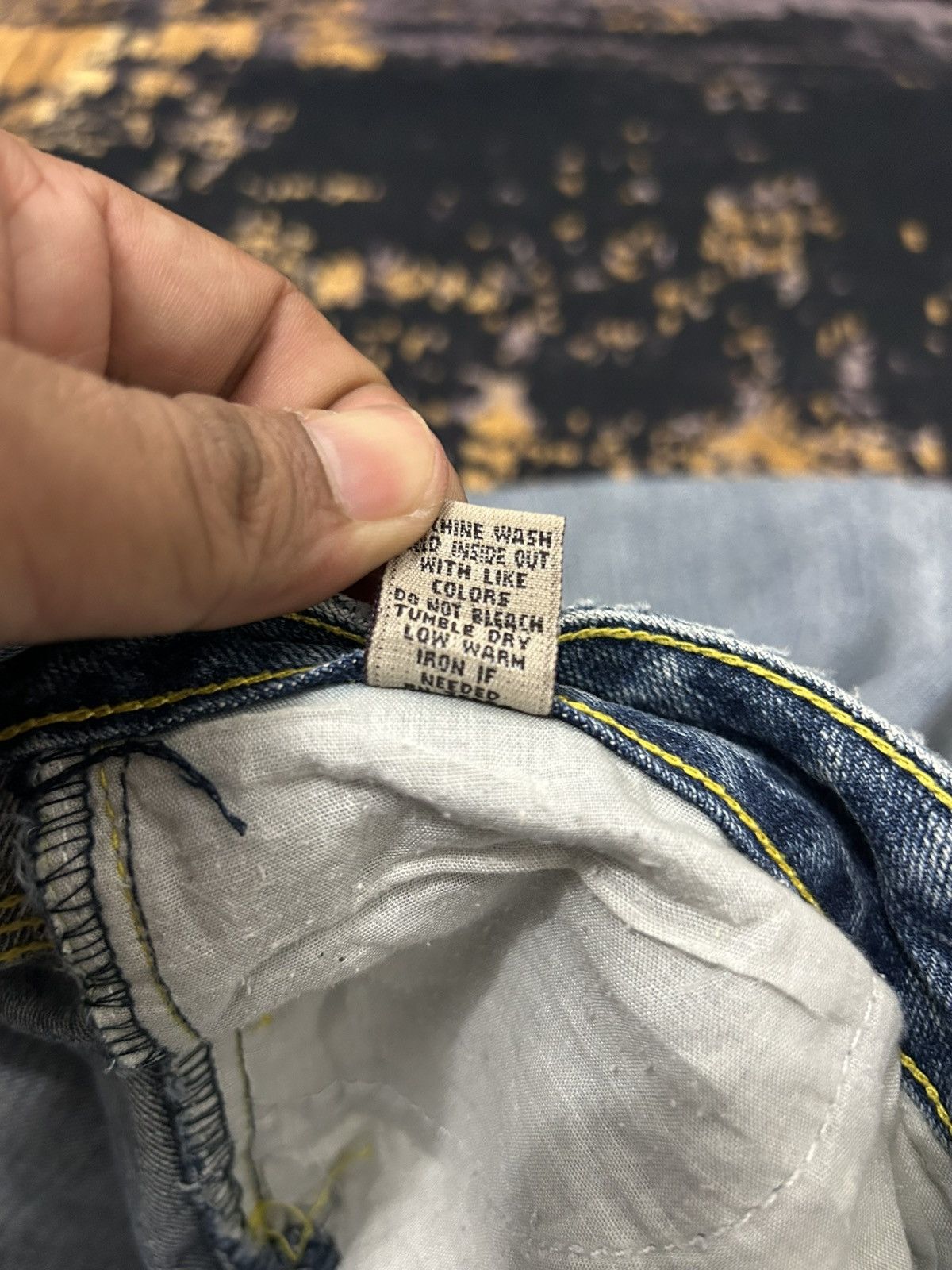 Japanese Brand Vintage Pigajeck Distressed Wash Buckle Back Jeans Size US 31 - 16 Thumbnail