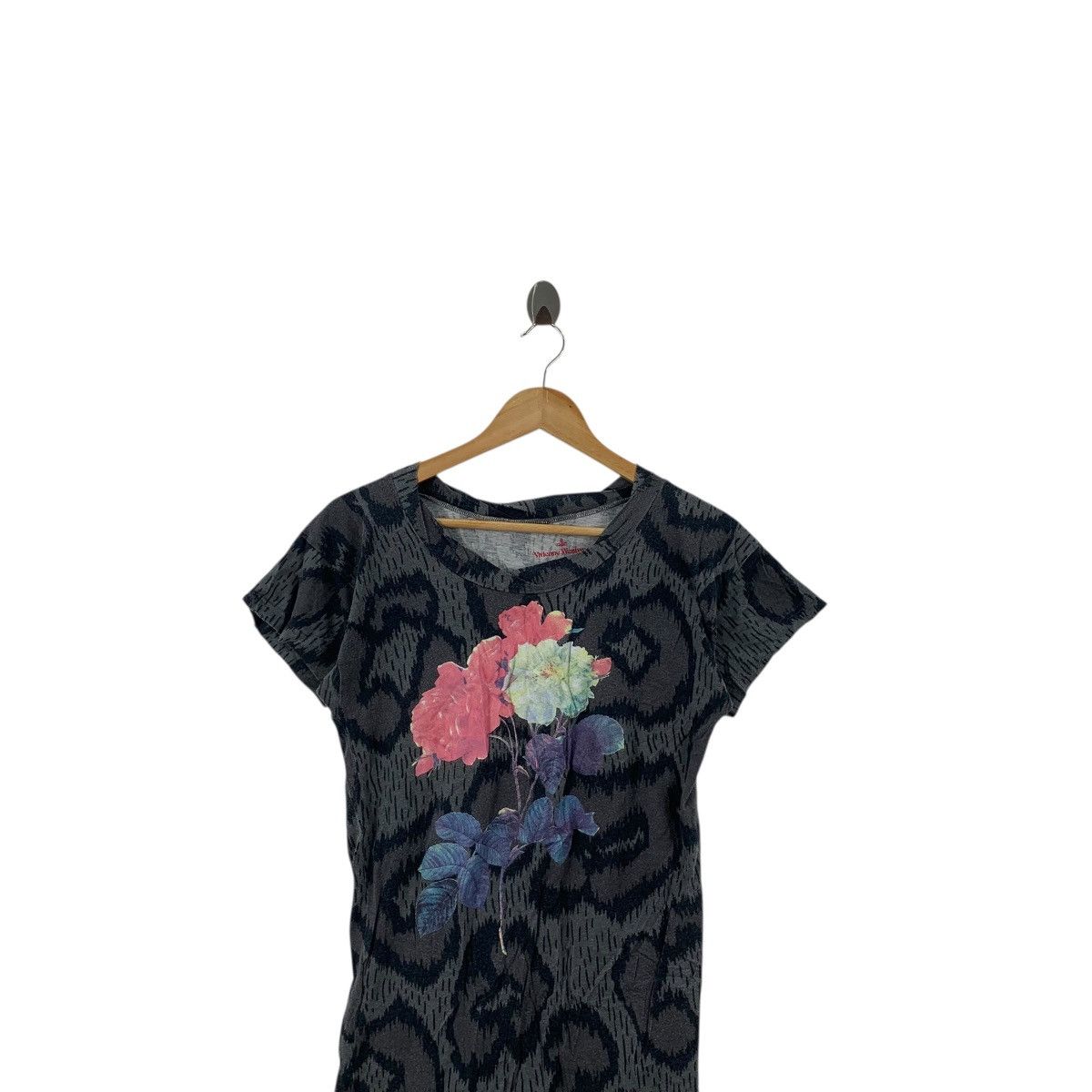 Vivienne Westwood Vintage VIVIENNE WESTWOOD Red Label Floral AOP Tee Shirt Top Size M / US 6-8 / IT 42-44 - 2 Thumbnail