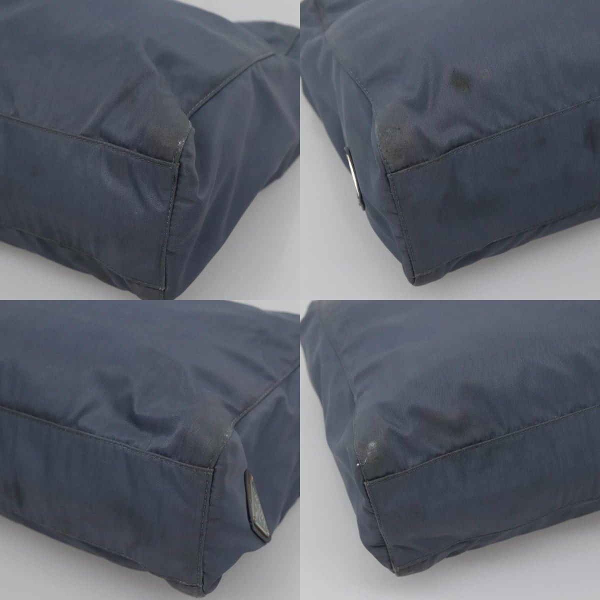 Prada PRADA Hand Bag Nylon Gray Silver Size ONE SIZE - 10 Thumbnail