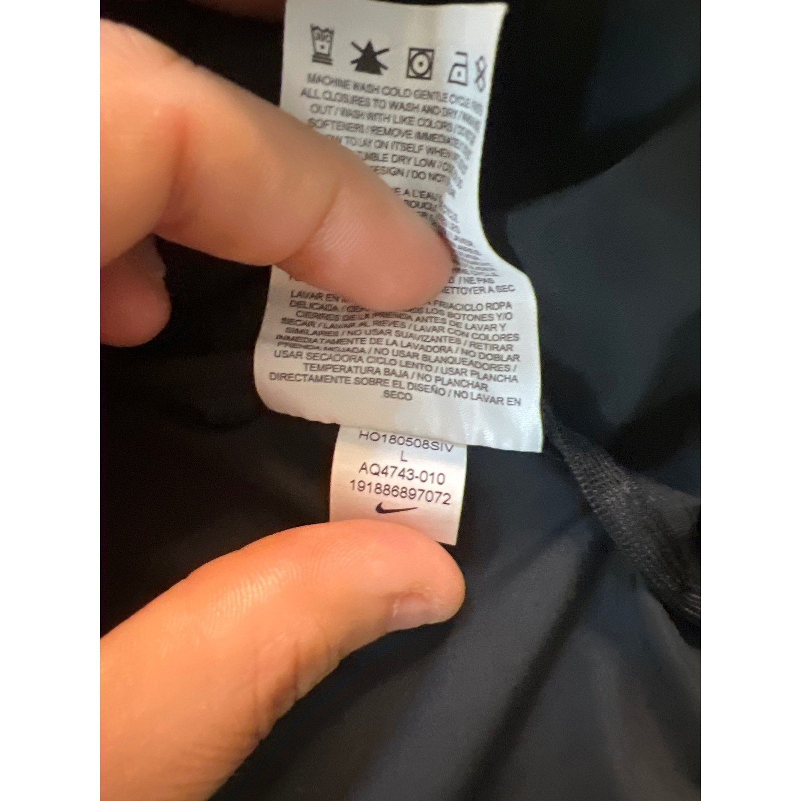 Nike Nike Women Essential Flash Reflective Running Jacket Black L Size L / US 10 / IT 46 - 4 Thumbnail