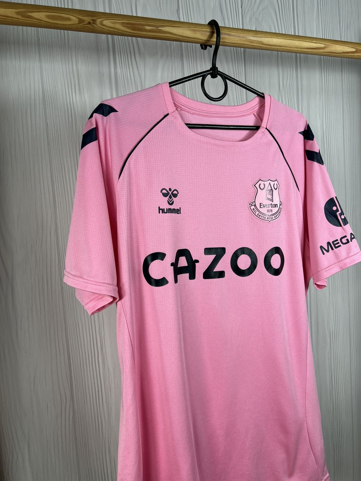 Hummel EVERTON 2020/21 FOOTBALL SHIRT SOCCER JERSEY PINK HUMMEL M/L Size US M / EU 48-50 / 2 - 2 Thumbnail