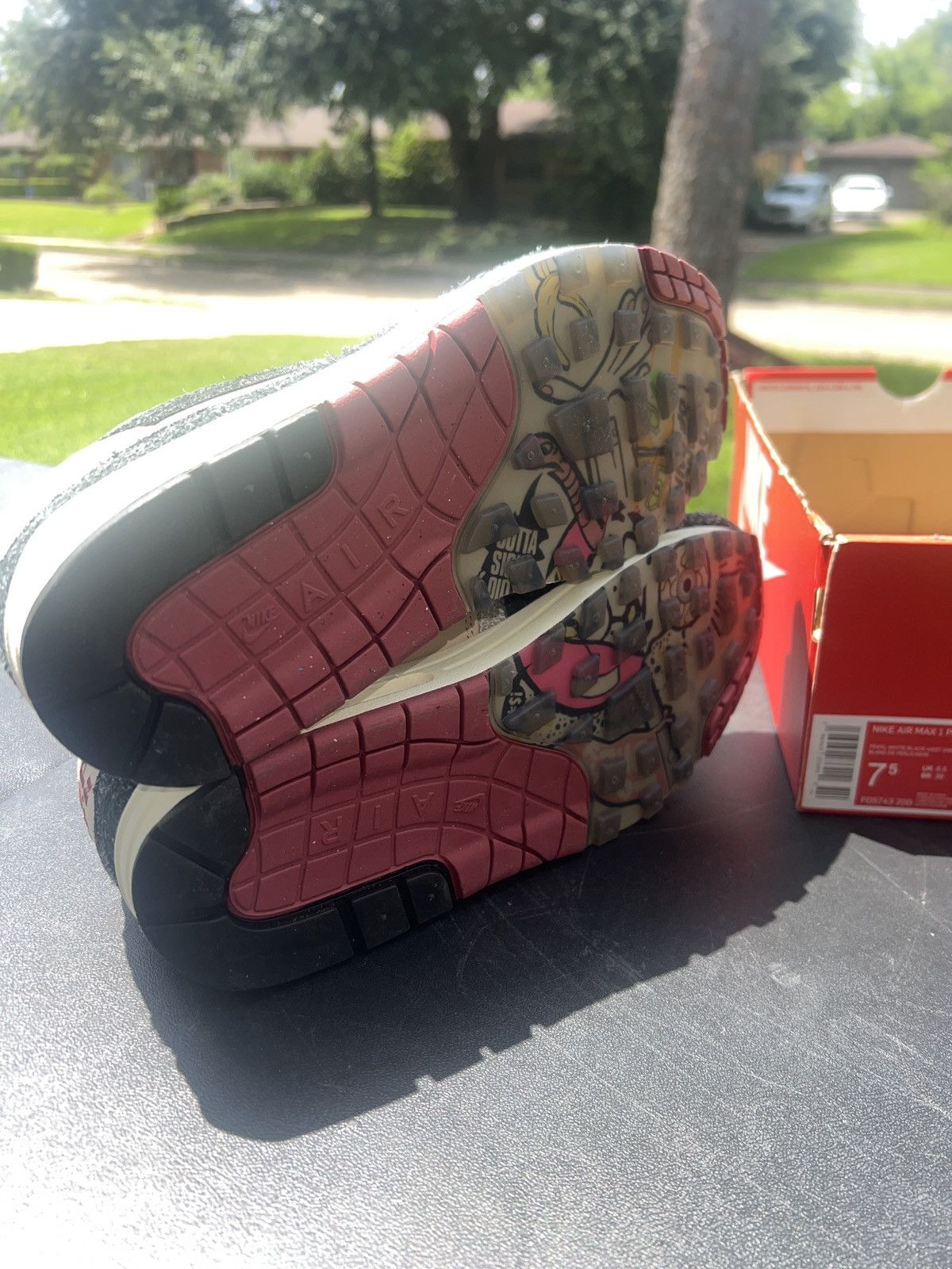 Nike Size 7.5- Nike Air Max 1 Keep Rippin Stop Slippin Size US 7.5 / EU 40-41 - 4 Thumbnail