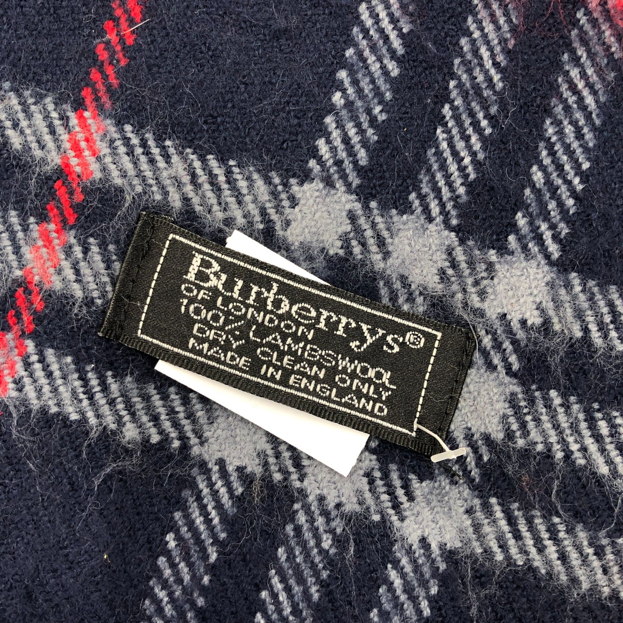 Burberry Vintage Burberry Scarf Muffler Wool Plaid Tartan Scarves Size ONE SIZE - 4 Thumbnail