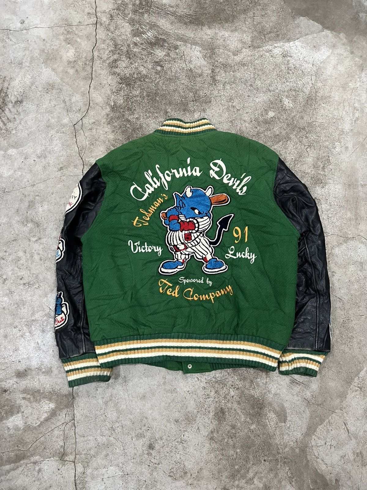 Vintage Rare‼️ "Tedman’s" Ted Company Multi Patch Logo Varsity Jacket Size US XS / EU 42 / 0 - 5 Thumbnail
