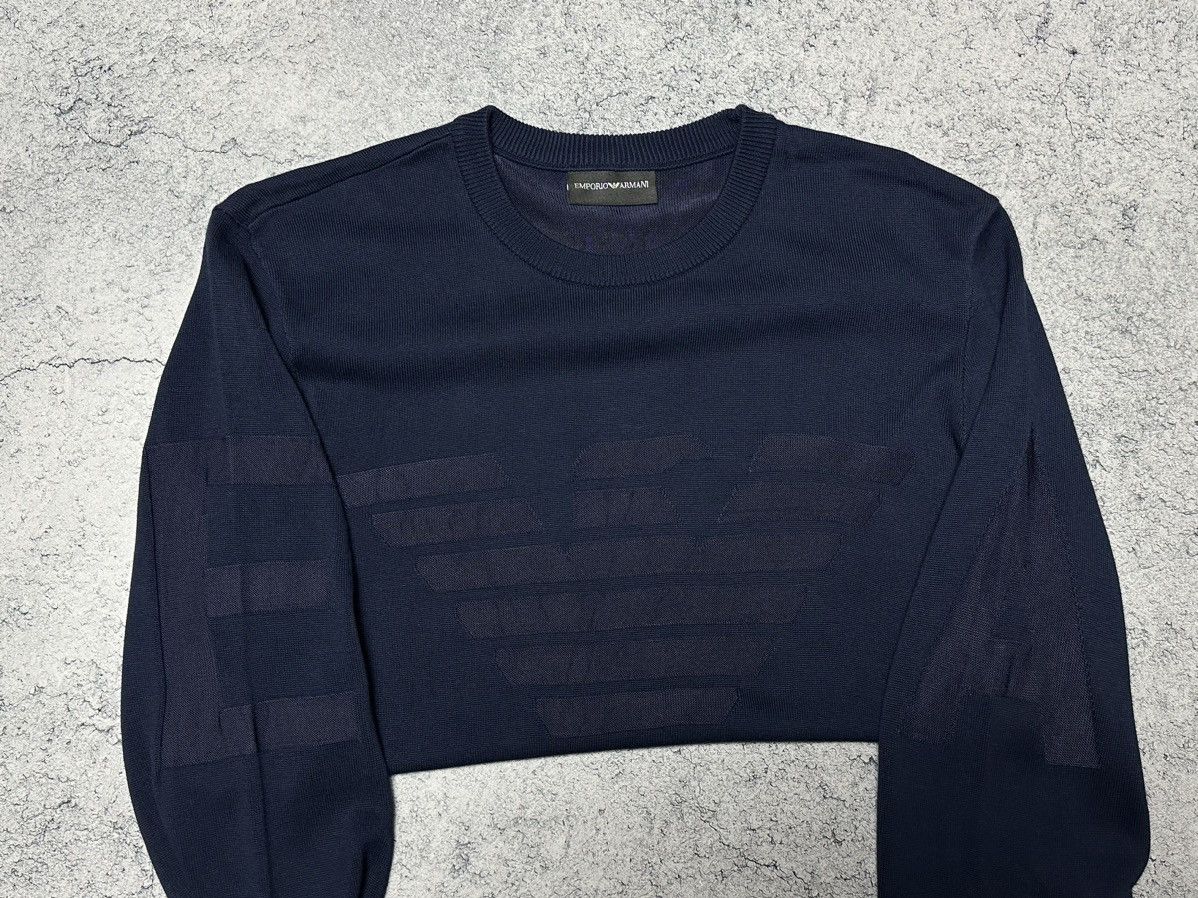 Emporio Armani Emporio Armani Big Logo Crewneck Sweater Size US S / EU 44-46 / 1 - 7 Thumbnail