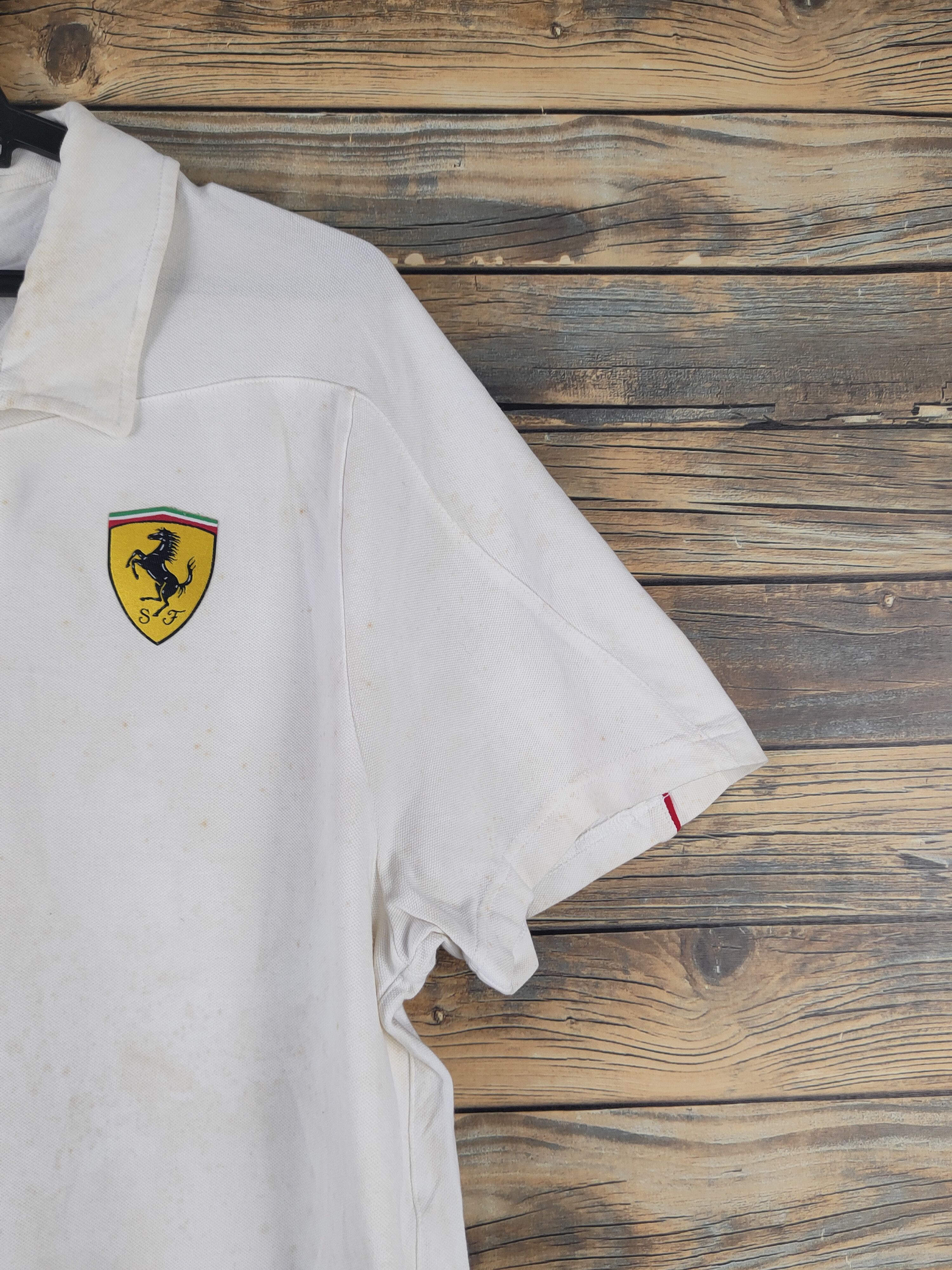 Ferrari DL Puma White Ferrari Polo Shirts #1734 Size US XL / EU 56 / 4 - 7 Thumbnail