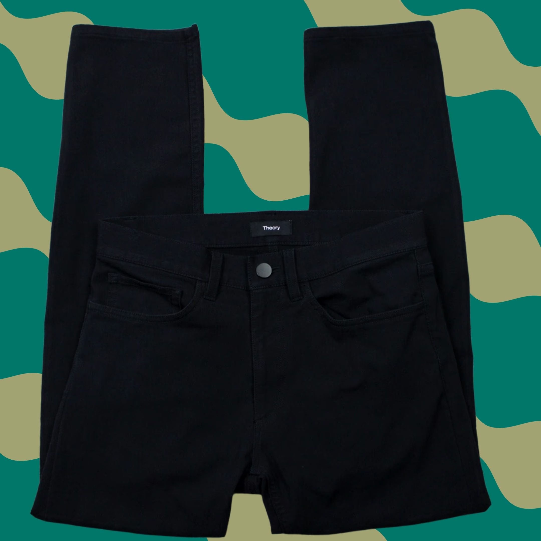 Theory Theory Neoteric Twill Pants Men 28 Black Cotton/Nylon Stretch w/28" inseam Size US 28 / EU 44 - 1 Thumbnail