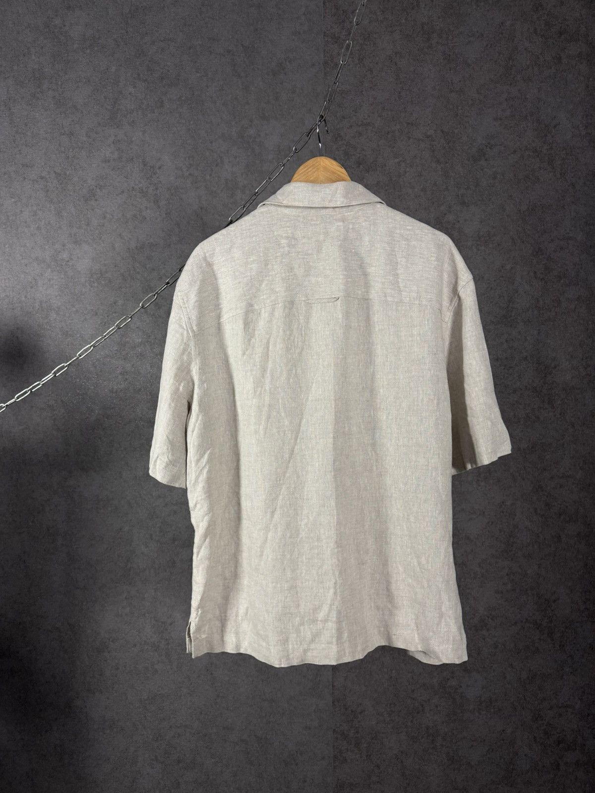 Zara Zara Man designer 100% linen shirt Size US L / EU 52-54 / 3 - 5 Thumbnail