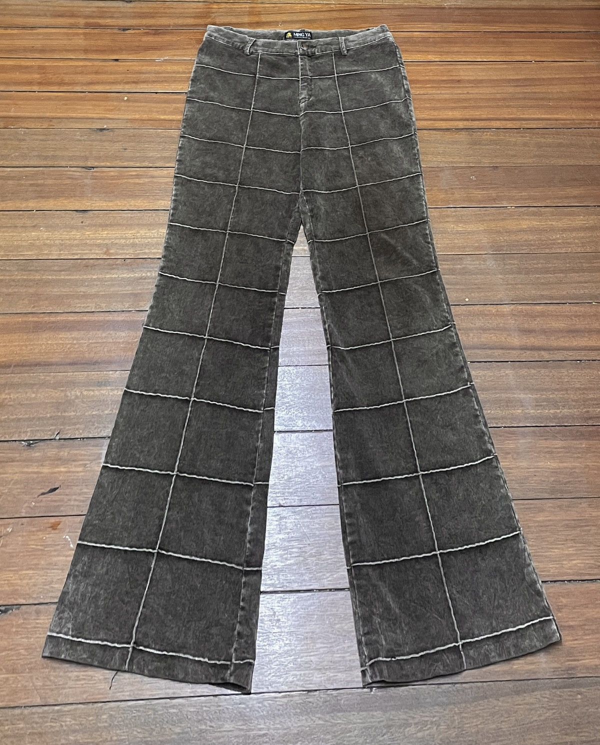 Hysteric Glamour × Japanese Brand × Vintage Very Rare Vintage Japanese Brand Ya Ming Flared Pants 1990s Size US 29 - 1 Thumbnail