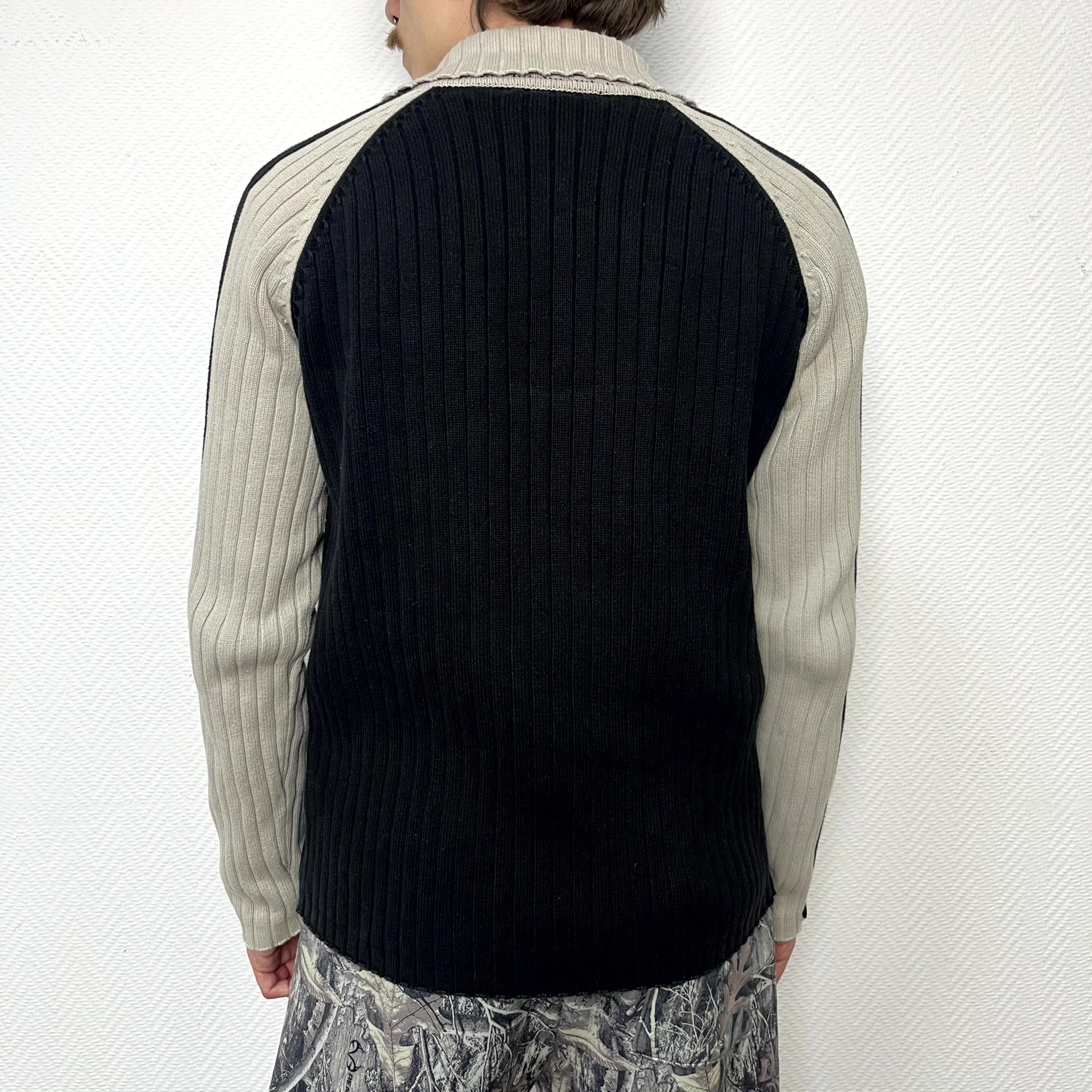 Chevignon Vintage Chevignon Black 1/3 Cotton Pullover Sweater Size L Size US L / EU 52-54 / 3 - 10 Thumbnail
