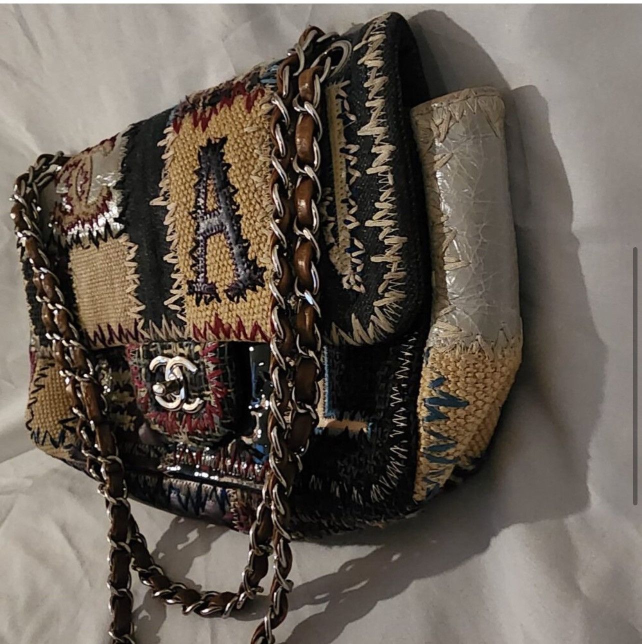 Chanel Chanel Rare Denim Patchwork Flap Bag Size ONE SIZE - 13 Thumbnail