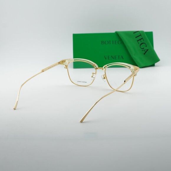 Bottega Veneta Bottega Veneta BV1011OA 004 Eyeglasses Gold 53mm Square Size ONE SIZE - 10 Thumbnail