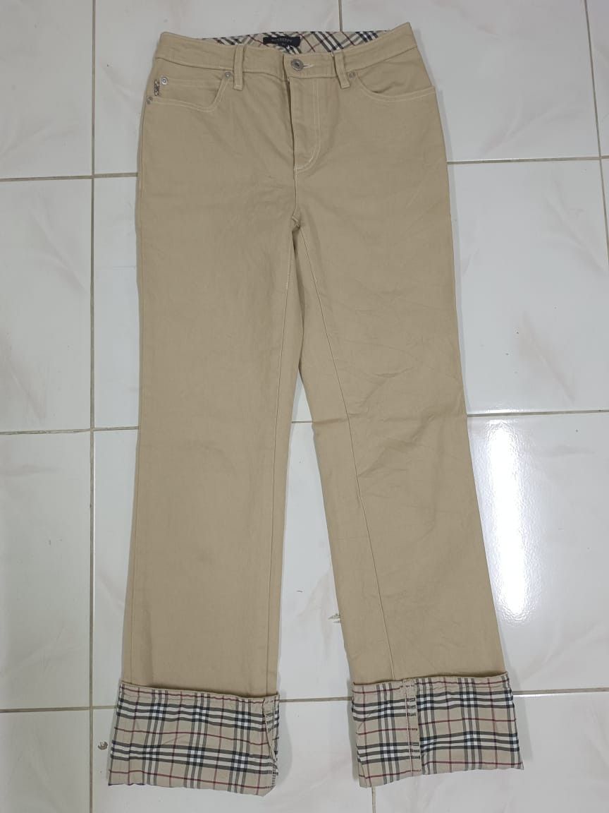 Burberry Burberry London Blue Label Nova Check Jeans Pants Size US 27 - 1 Thumbnail