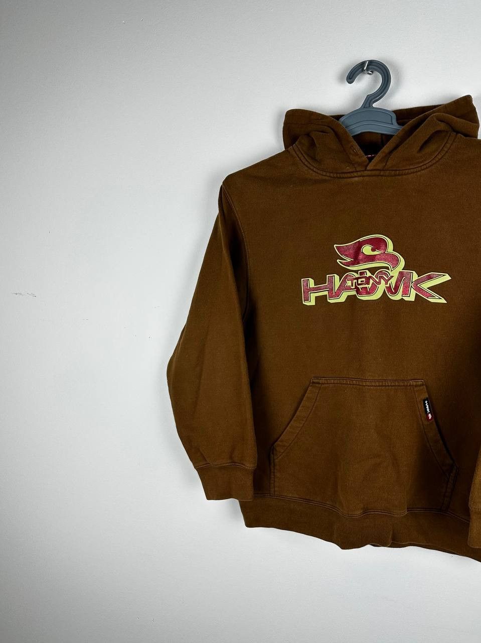 Tony Hawk × Vintage Vintage Tony Hawk Brown Hoodie Y2K Embroidered SK8 Grunge Size US S / EU 44-46 / 1 - 2 Thumbnail