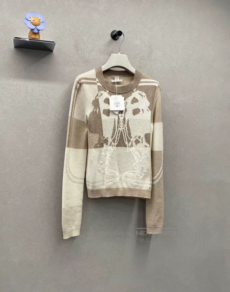 Hermes Hermes Long-sleeved pullover mountain wool cashmere sweate Size XS / US 0-2 / IT 36-38 - 3 Thumbnail
