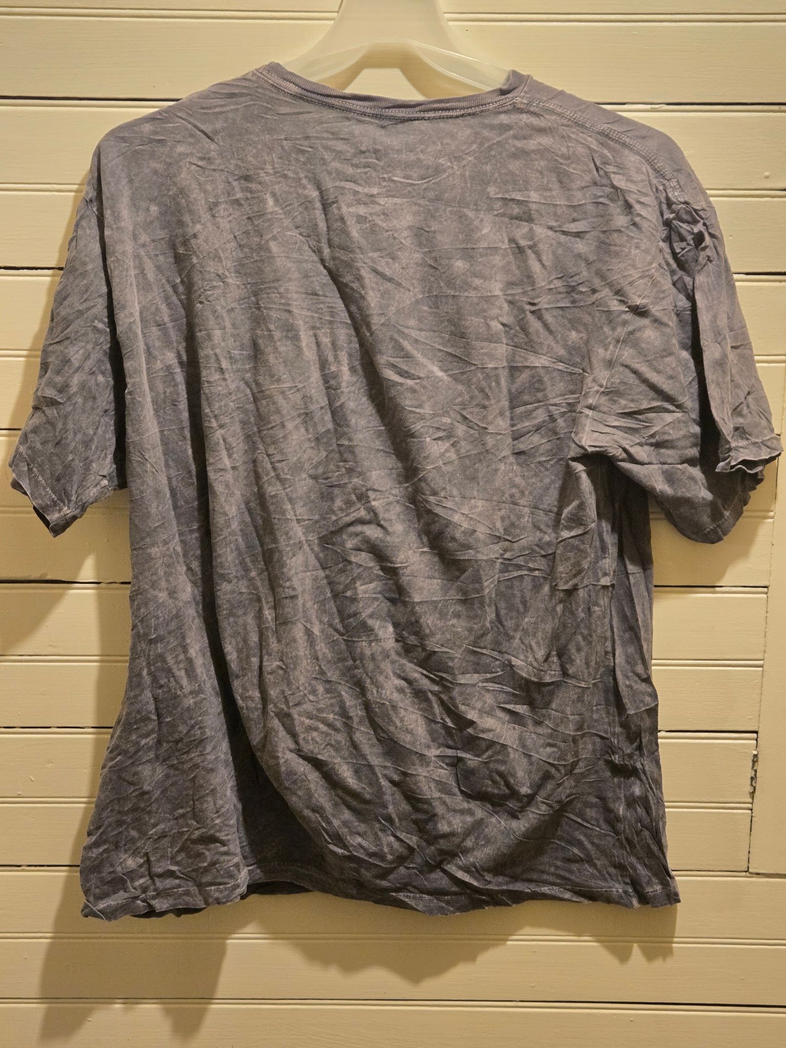 Other Lotus Fashion T-Shirt Mens XL Acid Wash Gray Smiley Face Size US XL / EU 56 / 4 - 2 Thumbnail
