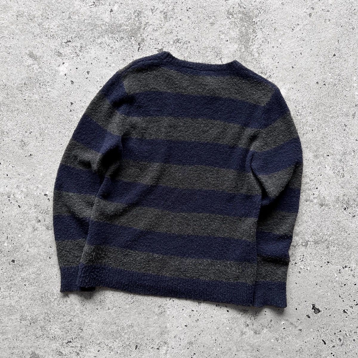 AGLINI Aglini Mens Blue Gray Long Sleeve Sweater Pullover Striped Size US S / EU 44-46 / 1 - 3 Thumbnail