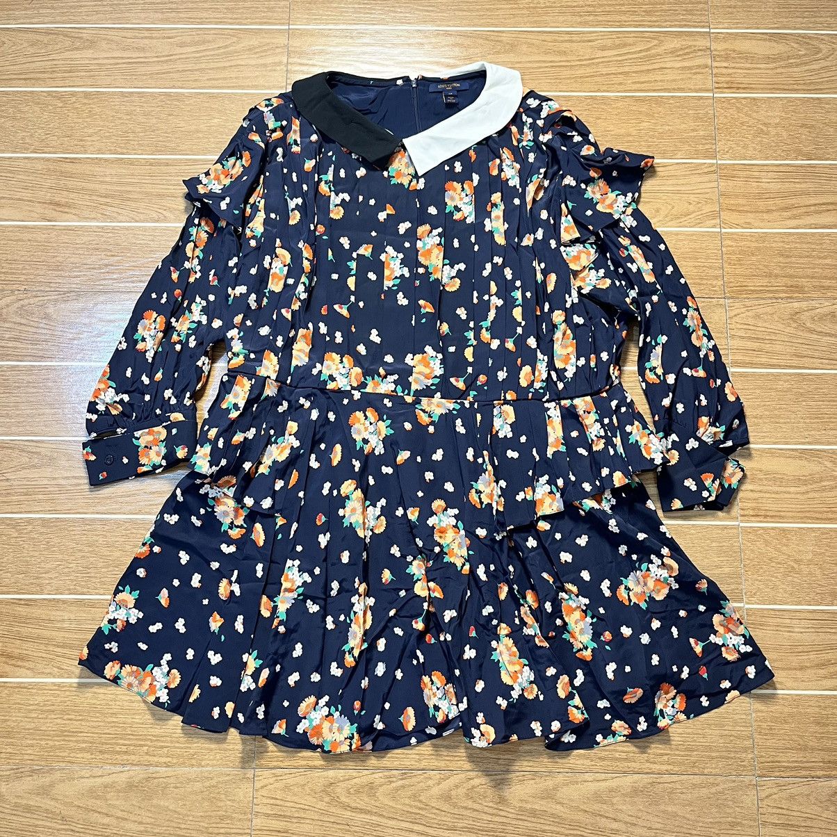 Louis Vuitton Louis Vuitton Floral Midi Dress | Grailed
