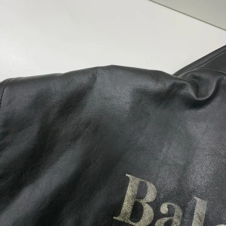 Balenciaga Balenciaga Logo Printed Biker Jacket Unisex Black 0079-2507 Size US L / EU 52-54 / 3 - 8 Thumbnail