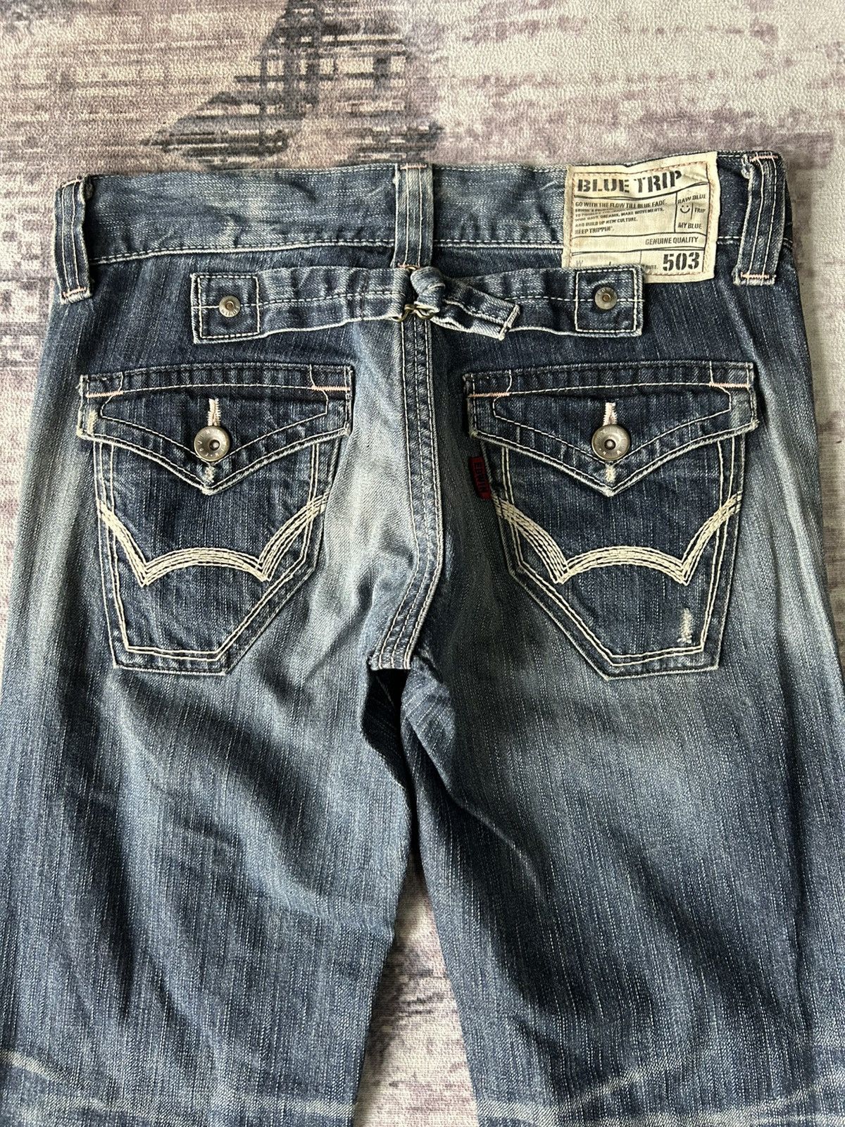 If Six Was Nine 503 Super Flared Mudwash Jeans Size 31" - 5 Thumbnail