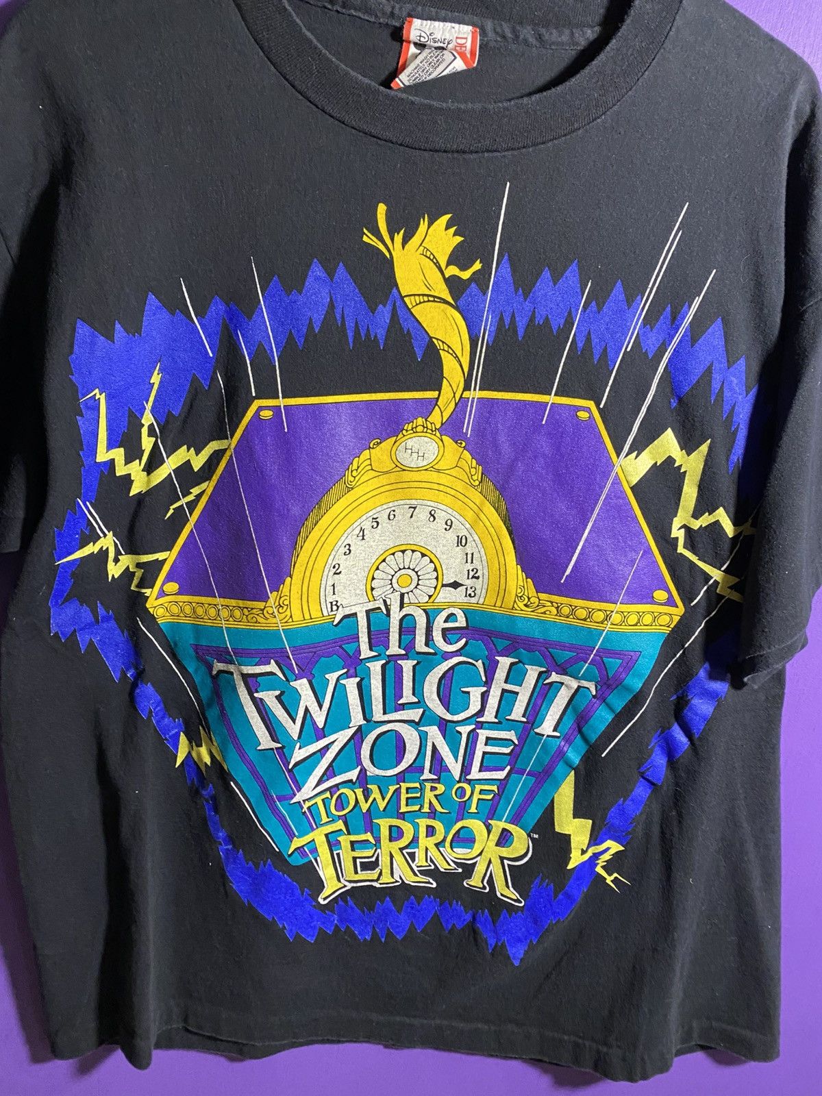 Disney Vintage 90s Disney twilight zone tower of terror t-shirt Size US XL / EU 56 / 4 - 3 Thumbnail