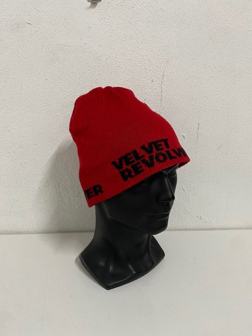 Vintage Velvet Revolver Reversible Spell Out Beanie Hat Size ONE SIZE - 4 Thumbnail