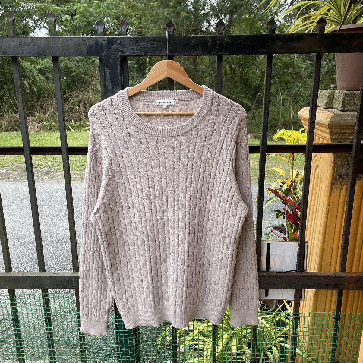 Global Work × Japanese Brand × Vintage 🔥Vintage Global Work Nice Design Pullover Women Knitwear Size M / US 6-8 / IT 42-44 - 1 Thumbnail