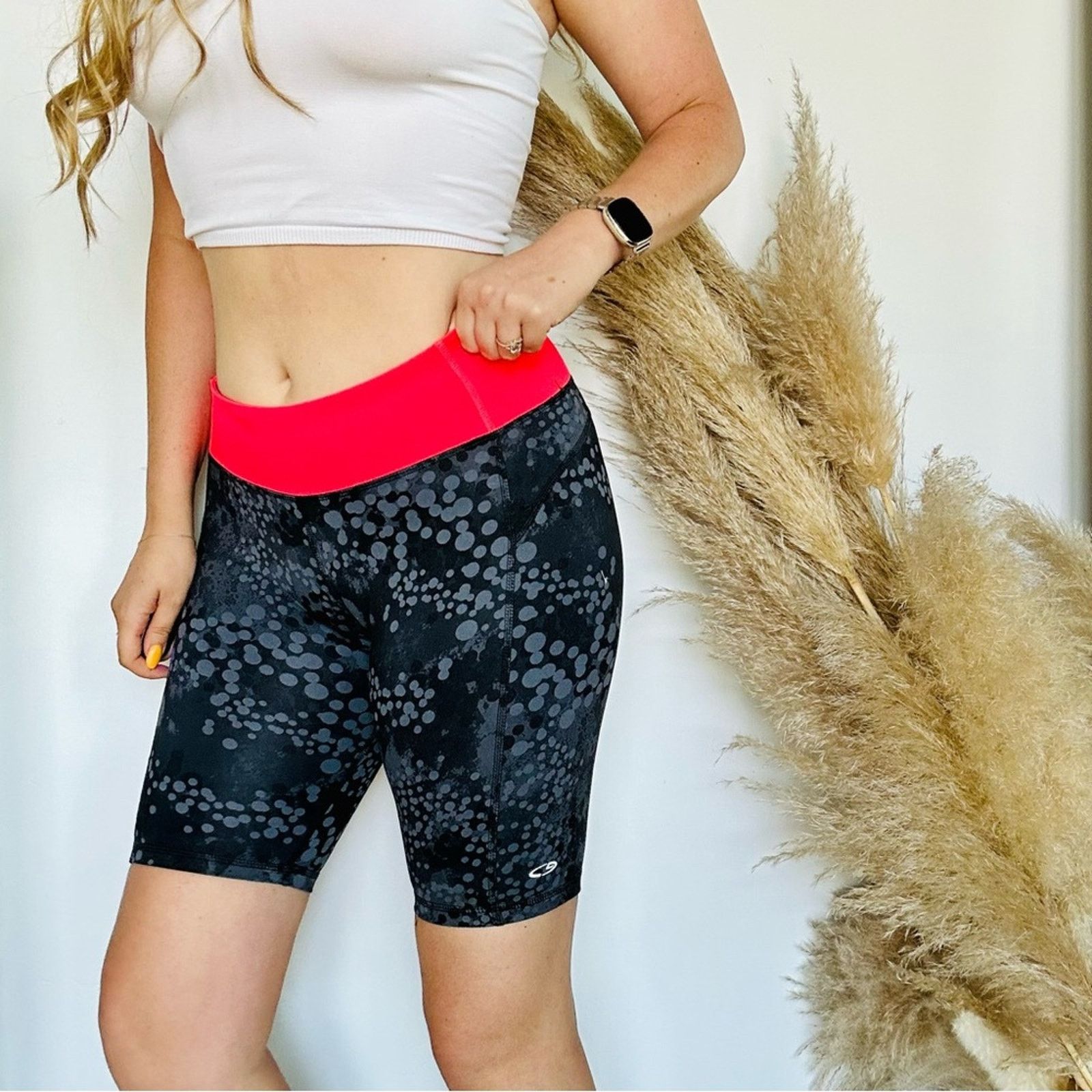 Grey champion biker shorts sale