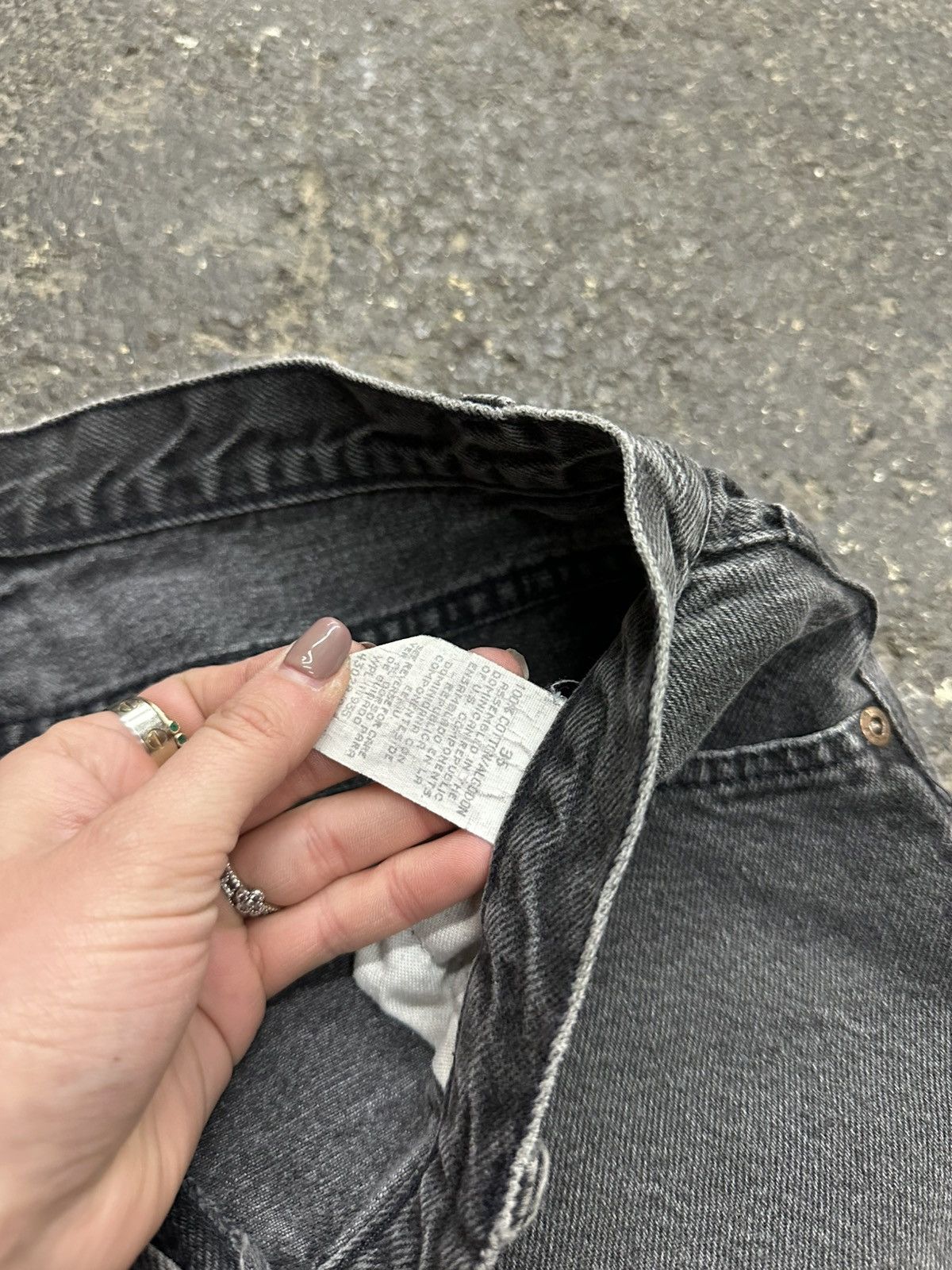 Vintage Y2K black baggy jorts Size US 35 - 5 Thumbnail