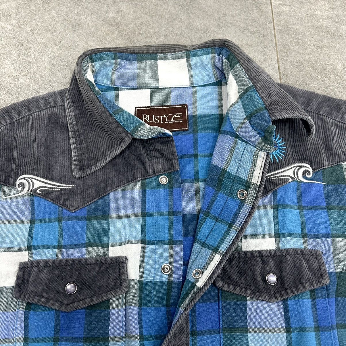 Rusty Vintage 90s Rusty Flanel Shirt Button Up Longslevee Size US L / EU 52-54 / 3 - 5 Thumbnail
