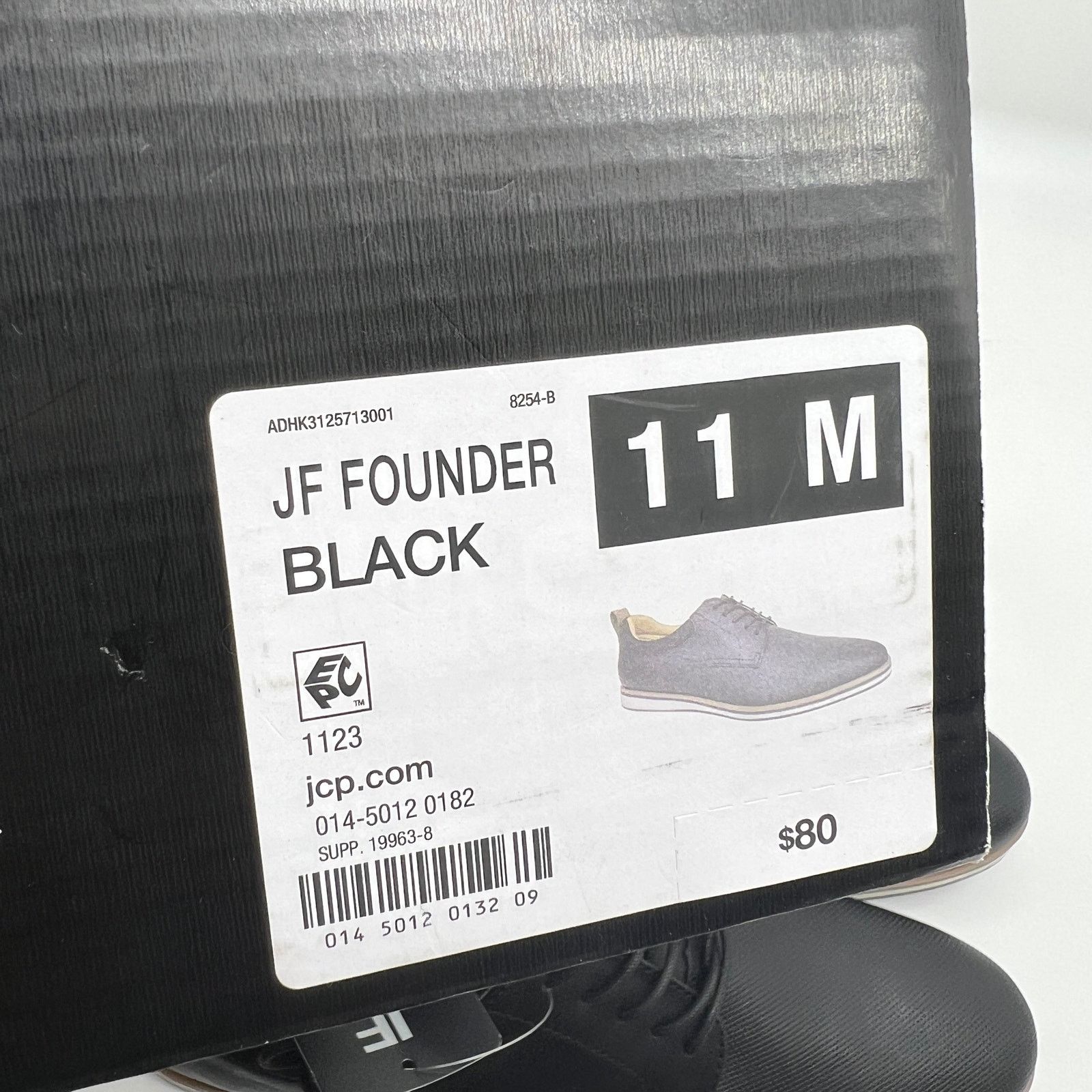 Other J. Ferrar Founder Men's Dress Shoes Oxford Shoes Black Size US 11 / EU 44 - 14 Thumbnail