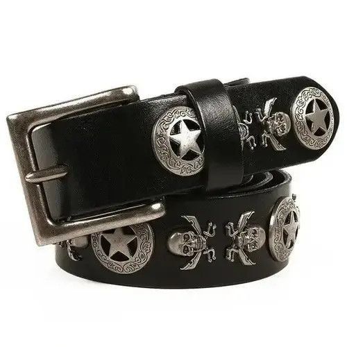 Japanese Brand Vintage Hip Hop Harajuku Cowboy Wavy Belt y2k 90’s Size US 34 / EU 50 - 3 Thumbnail