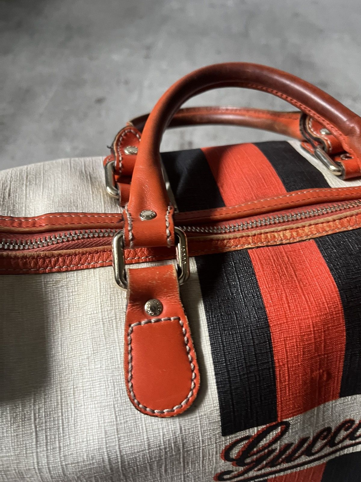 Gucci Gucci Boston canvas white bowling bag limited edition Size ONE SIZE - 17 Thumbnail