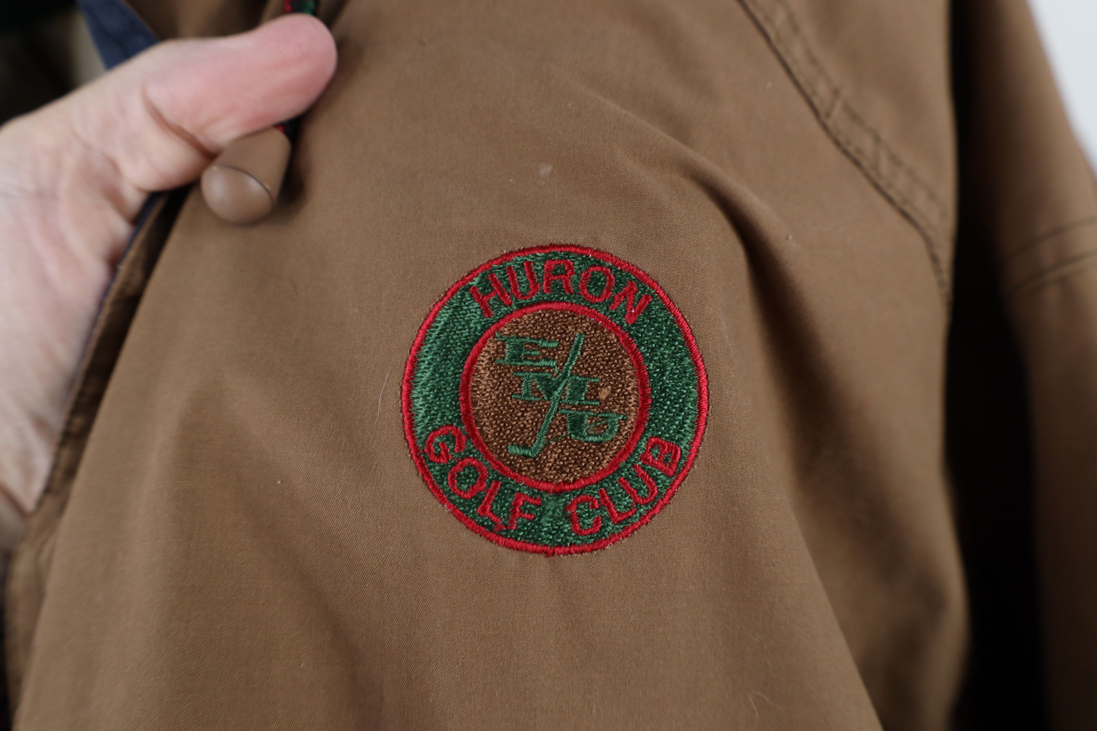 Vintage Vintage 90s Eastern Michigan University Huron Golf Jacket Size US L / EU 52-54 / 3 - 4 Thumbnail