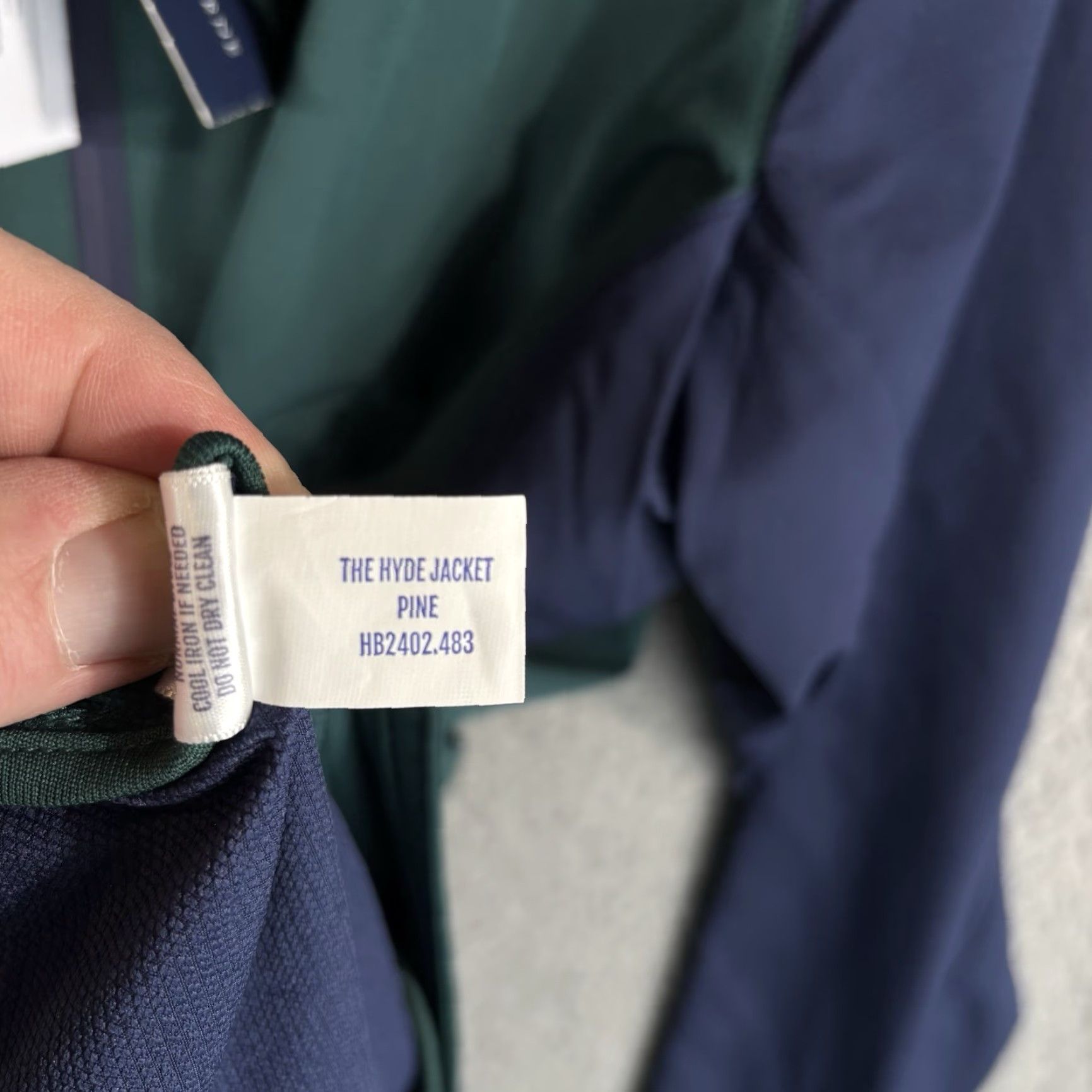Rains Holderness & Bourne Jacket Mens XL Green Navy Lightweight Windbreaker Zip Golf Weather Rain Multicolor Casual Travel Size US XL / EU 56 / 4 - 6 Thumbnail