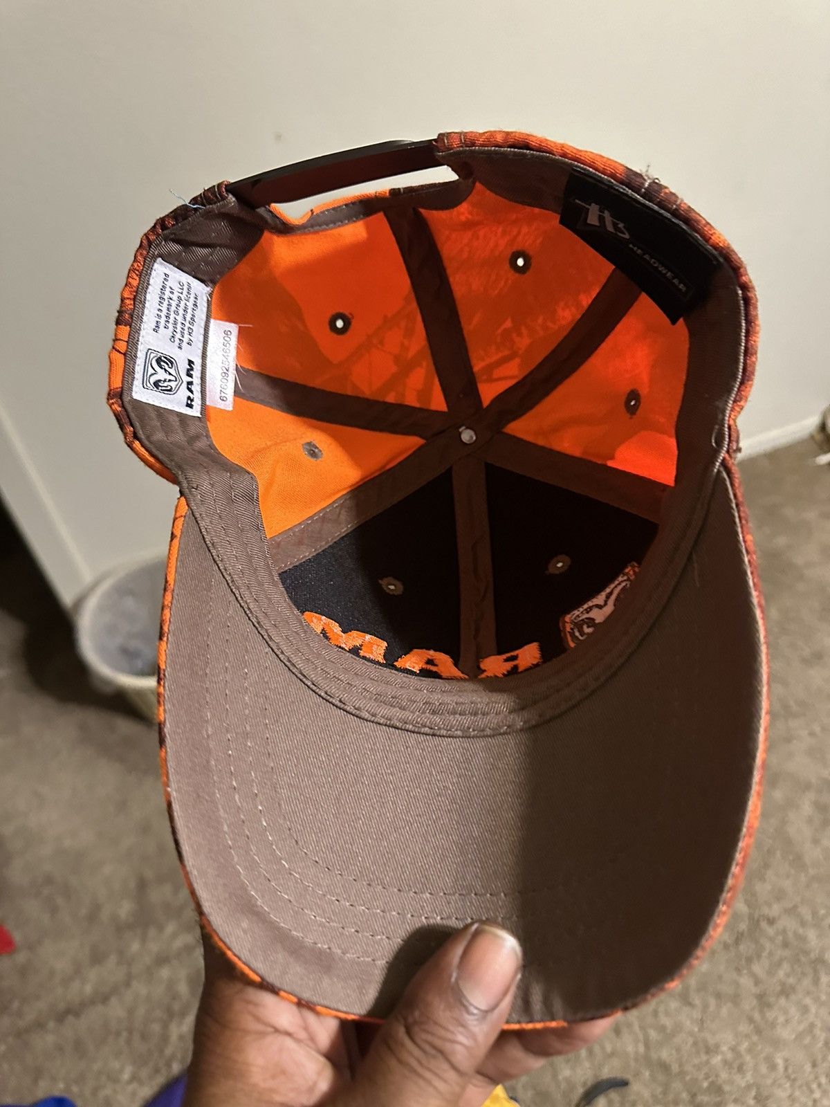 New Era × Vintage Vintage Dodge Ram “orange & brown” hat 90s Size ONE SIZE - 7 Thumbnail