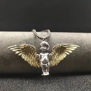 Jewelry × Vintage Classic Little Angel Gold Wings Necklace Size ONE SIZE - 2 Thumbnail