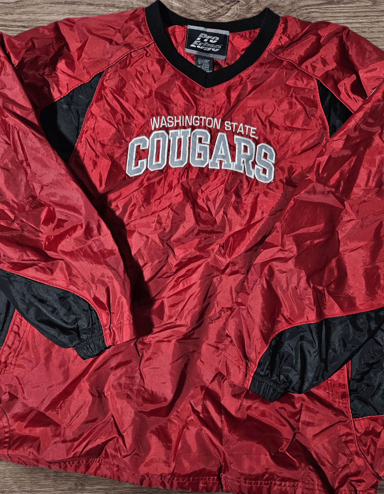 Pro Edge Washington State Cougars Jacket 90s Pro Edge WSU XL Bomber Size US XL / EU 56 / 4 - 4 Thumbnail