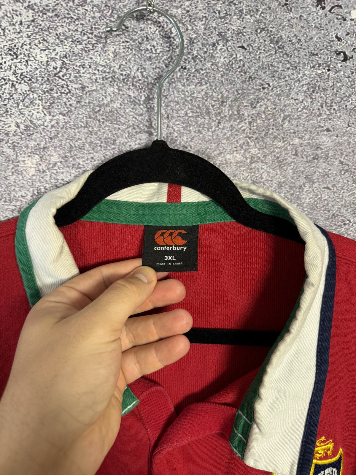 Canterbury of New Zealand Men’s Red British Irish Lions Rugby Jersey Canterbury 2XL Size US XXL / EU 58 / 5 - 10 Thumbnail