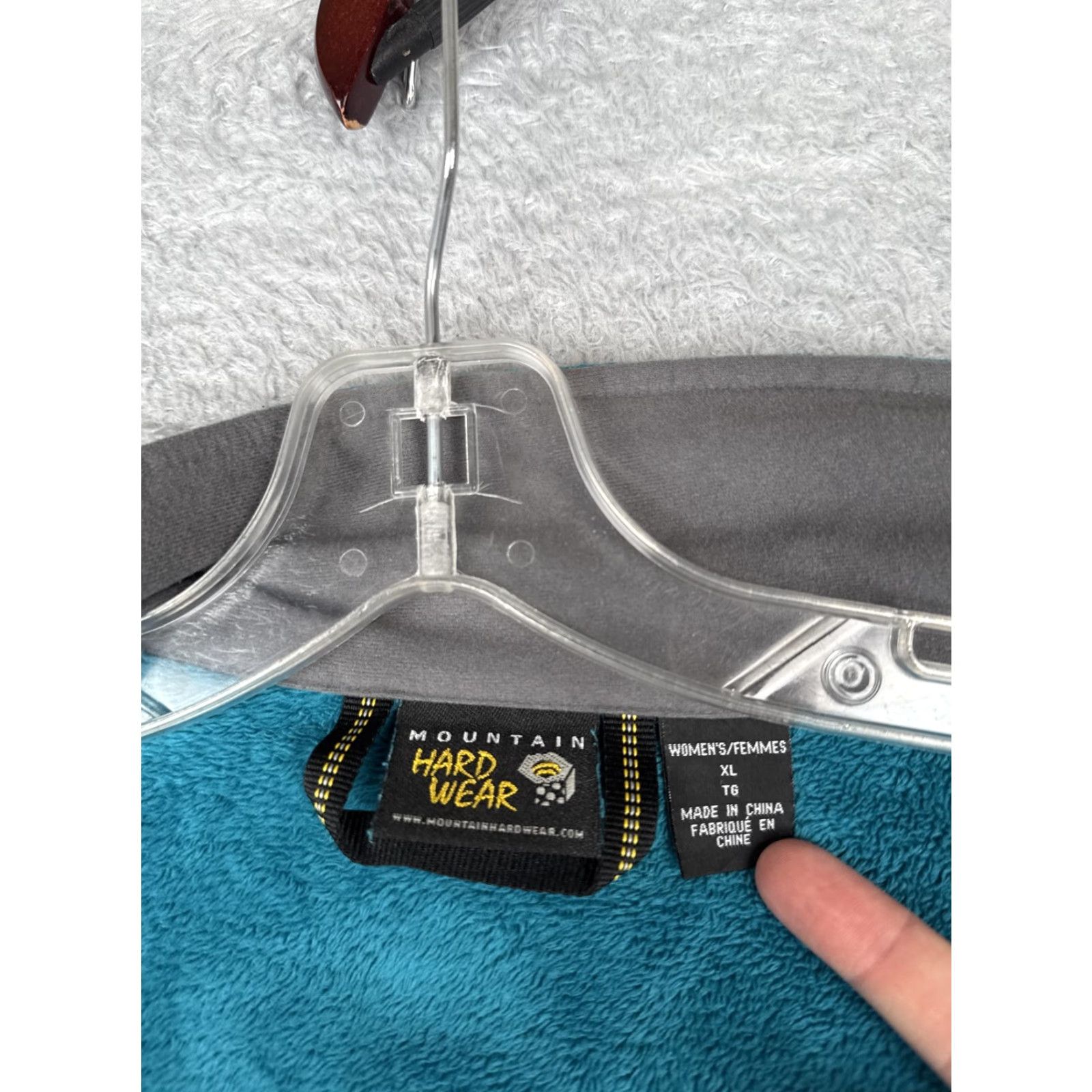 Mountain Hardwear VINTAGE: No—ignore. Mountain Hardwear Fleece Jacket Womens XL Teal Pyxis Full Zip Polyester Size XL / US 12-14 / IT 48-50 - 3 Thumbnail